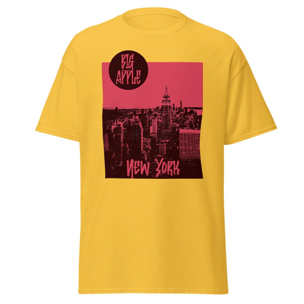 Big Apple - T-shirt New York unisexe en coton – Design urbain