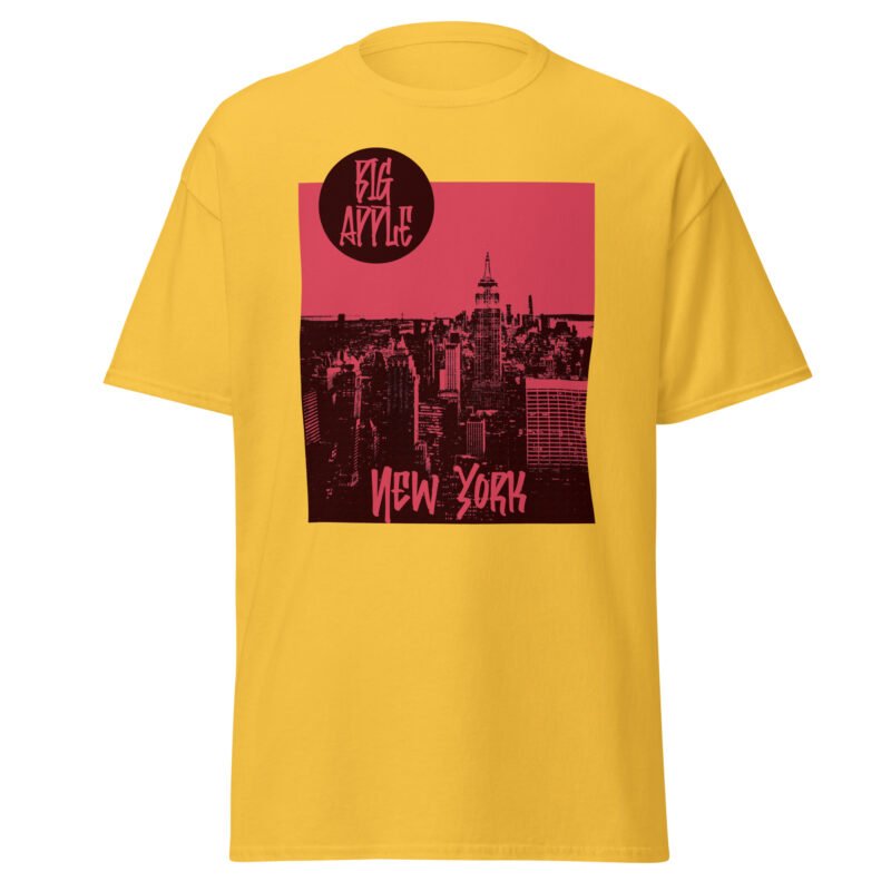 Big Apple - T-shirt New York unisexe en coton – Design urbain