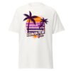 T-shirt unisexe été en coton coloré – Soleil & palmiers – Image 8