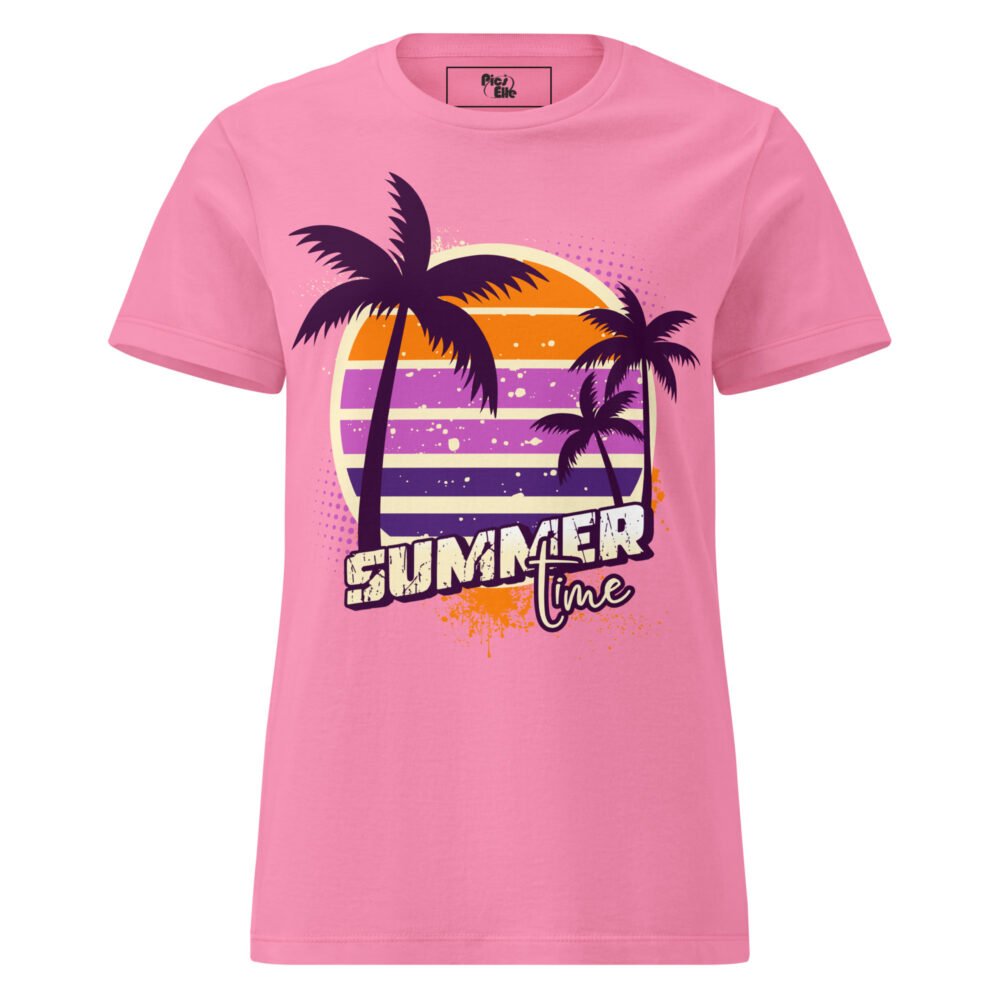 T-shirt femme été en coton – Soleil & palmiers