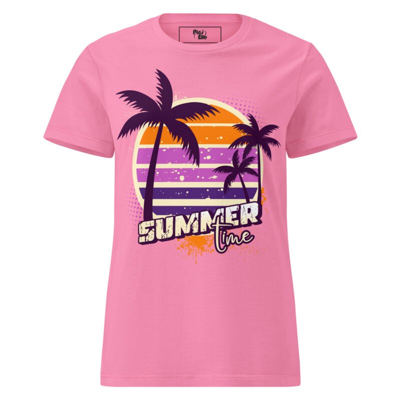 T-shirt femme été en coton – Soleil & palmiers