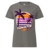T-shirt femme été en coton – Soleil & palmiers – Image 3