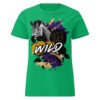 Let's get wild - Mauve et doré - T-shirt classique coupe femme motif zèbre – Image 3