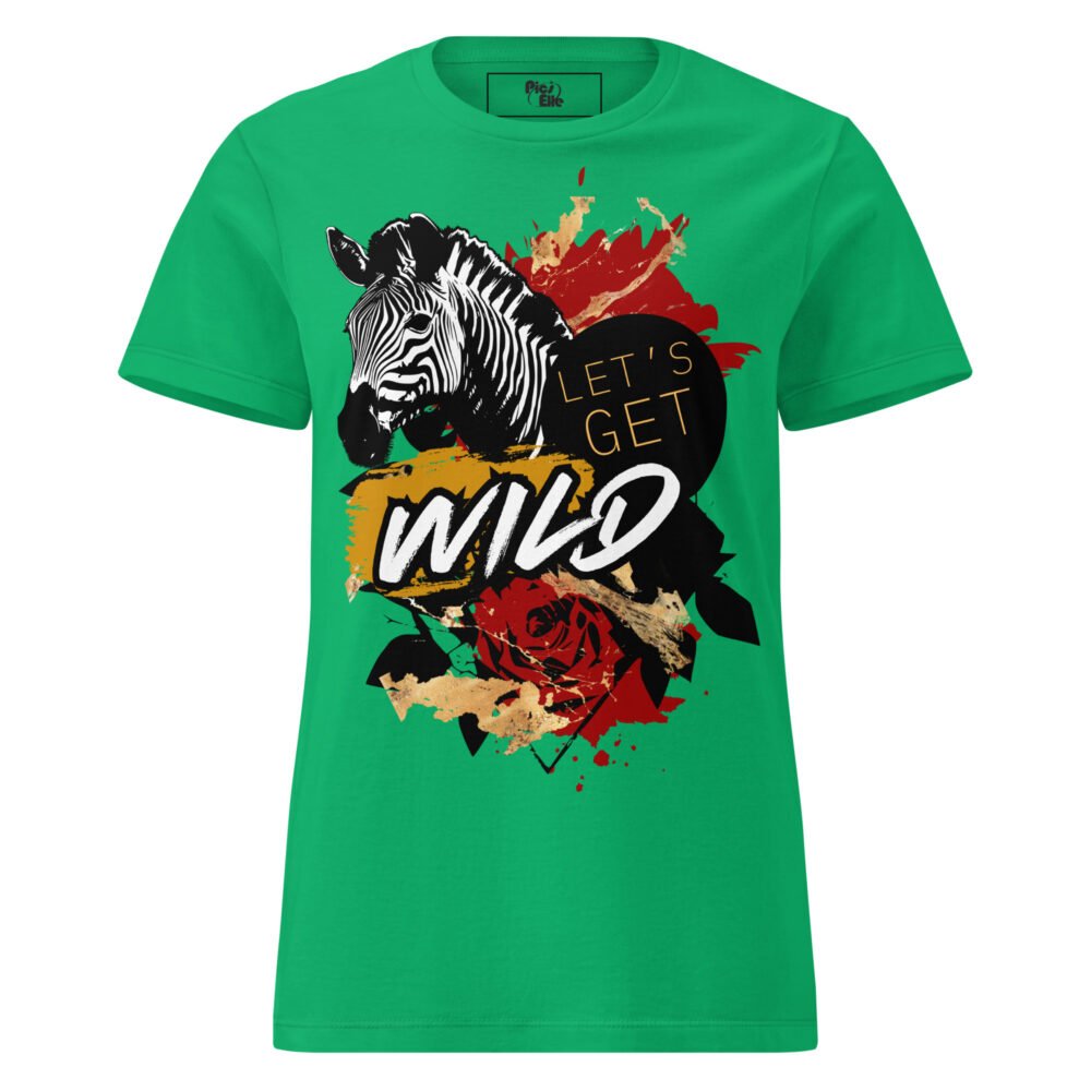 T-shirt zèbre femme mauve doré – Let’s Get Wild | Look safari Y2K chic
