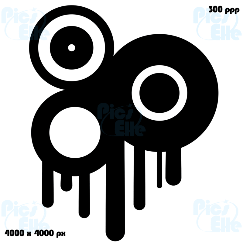 Bold circles design – Frutiger Metro Style – Transparent PNG 4000×4000