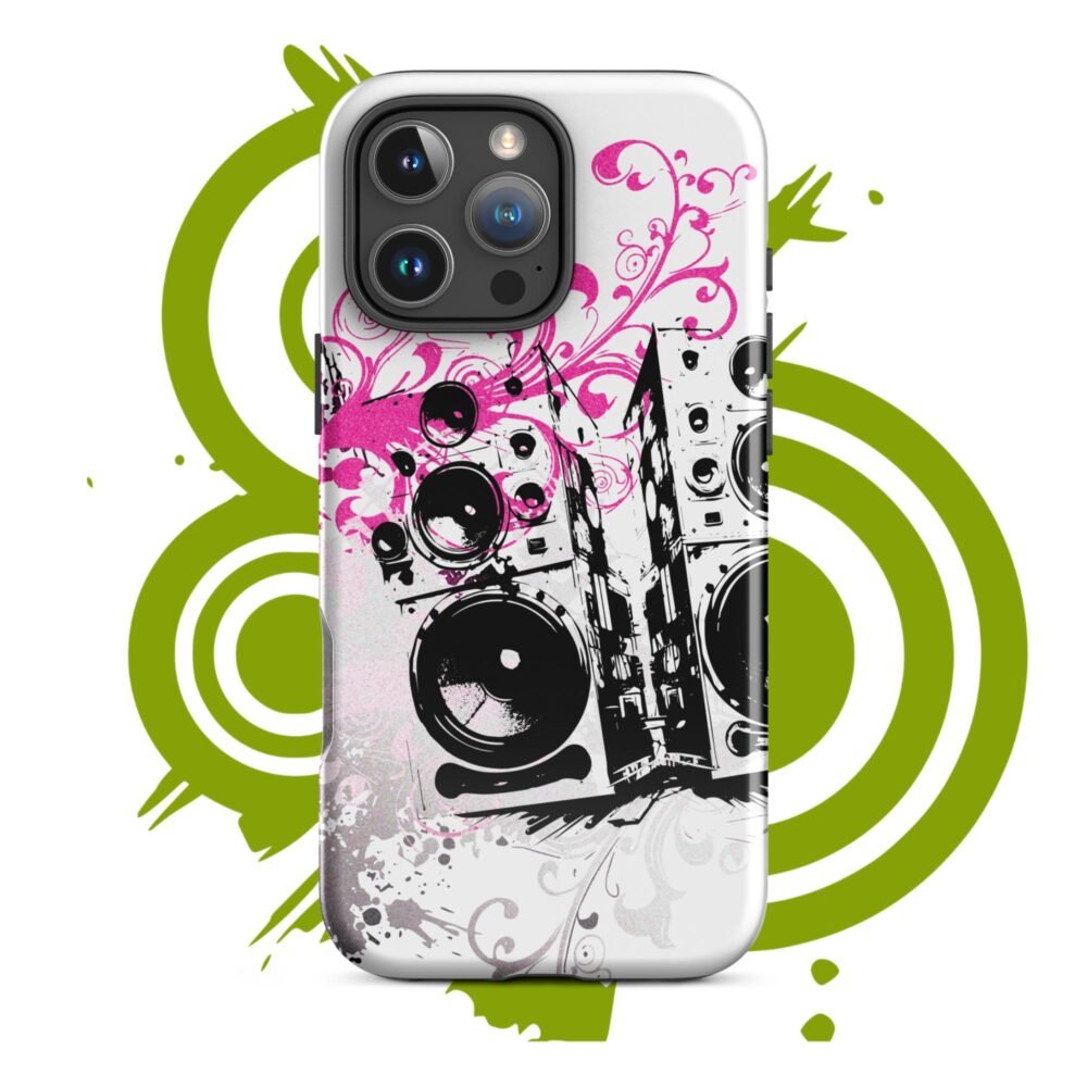 Tough Case for iPhone® – Boombox Emo Frutiger Metro