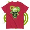 Unisex classic tee - Halloween green skull - Image 3