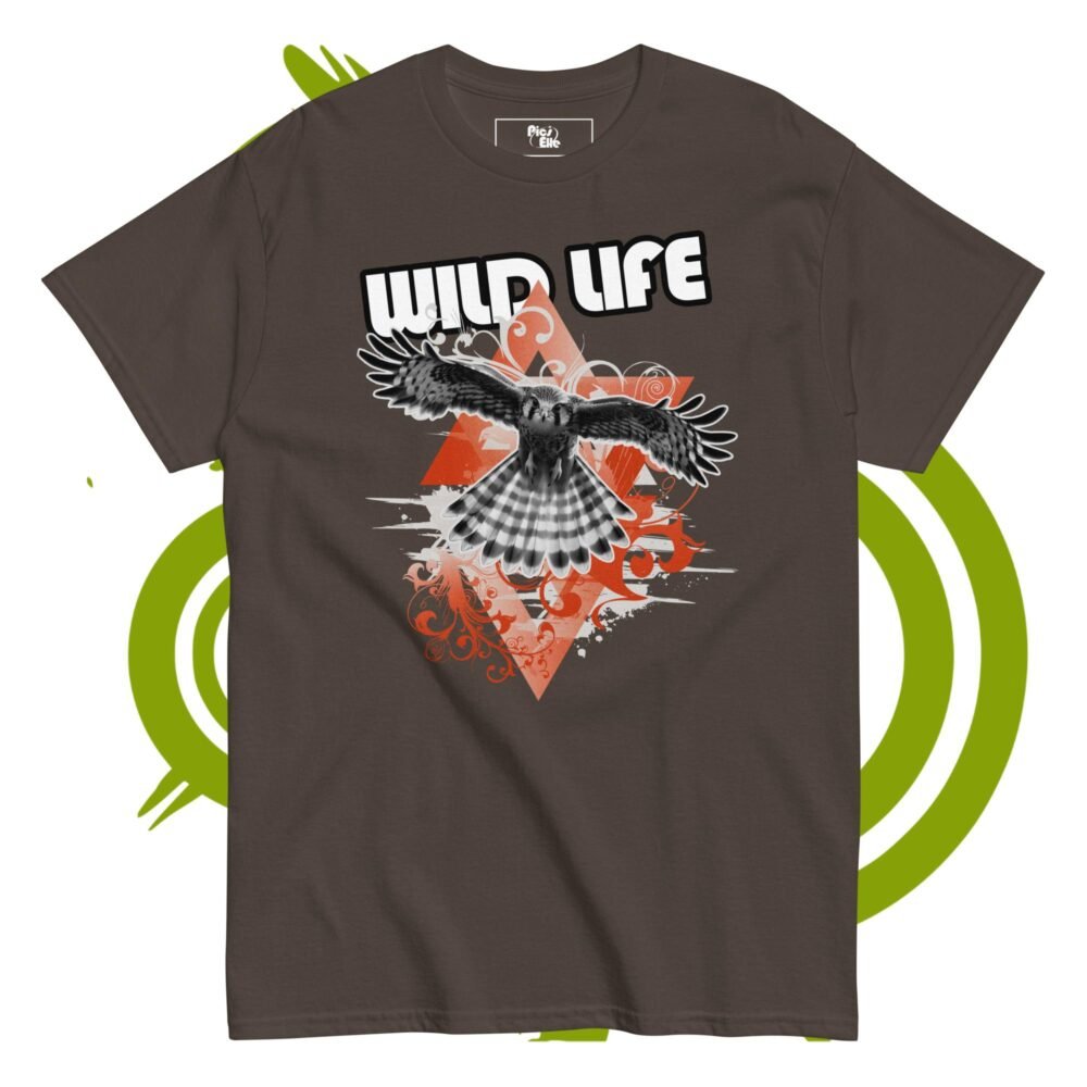 Unisex classic tee - Wild Life falcon - orange version