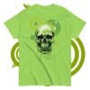 Unisex classic tee - Halloween green skull - Image 5