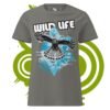 Women’s basic softstyle t-shirt - Wild Life falcon - blue version - Image 3