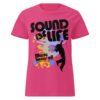 Women’s basic softstyle t-shirt - - Sound of Life - Frutiger Metro - Image 3