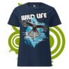 Women’s basic softstyle t-shirt - Wild Life falcon - blue version - Image 4