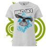 Women’s basic softstyle t-shirt - Wild Life falcon - blue version - Image 6