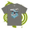 Youth classic tee - Wild Life falcon - blue geometric graffiti - Image 3