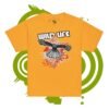 Youth classic tee - Wild Life falcon - orange geometric graffiti - Image 7