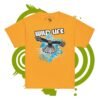 Youth classic tee - Wild Life falcon - blue geometric graffiti - Image 4