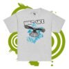 Youth classic tee - Wild Life falcon - blue geometric graffiti - Image 7