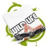 Youth classic tee - Wild Life falcon - orange geometric graffiti - Image 3