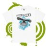 Youth classic tee - Wild Life falcon - blue geometric graffiti - Image 8