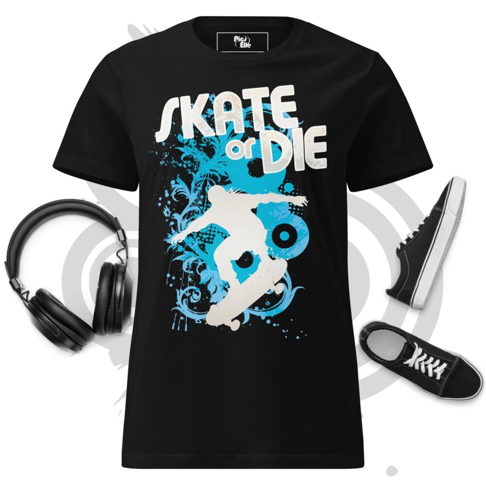 Women’s basic softstyle t-shirt - Blue Skate or Die - Frutiger Metro