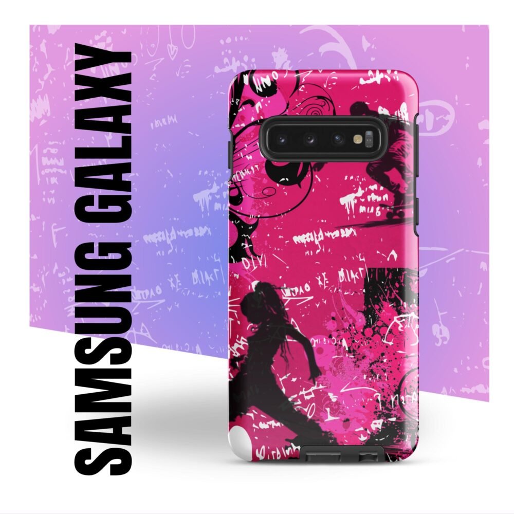 Tough case for Samsung® – Y2K girly graffiti – Pink wall street Art