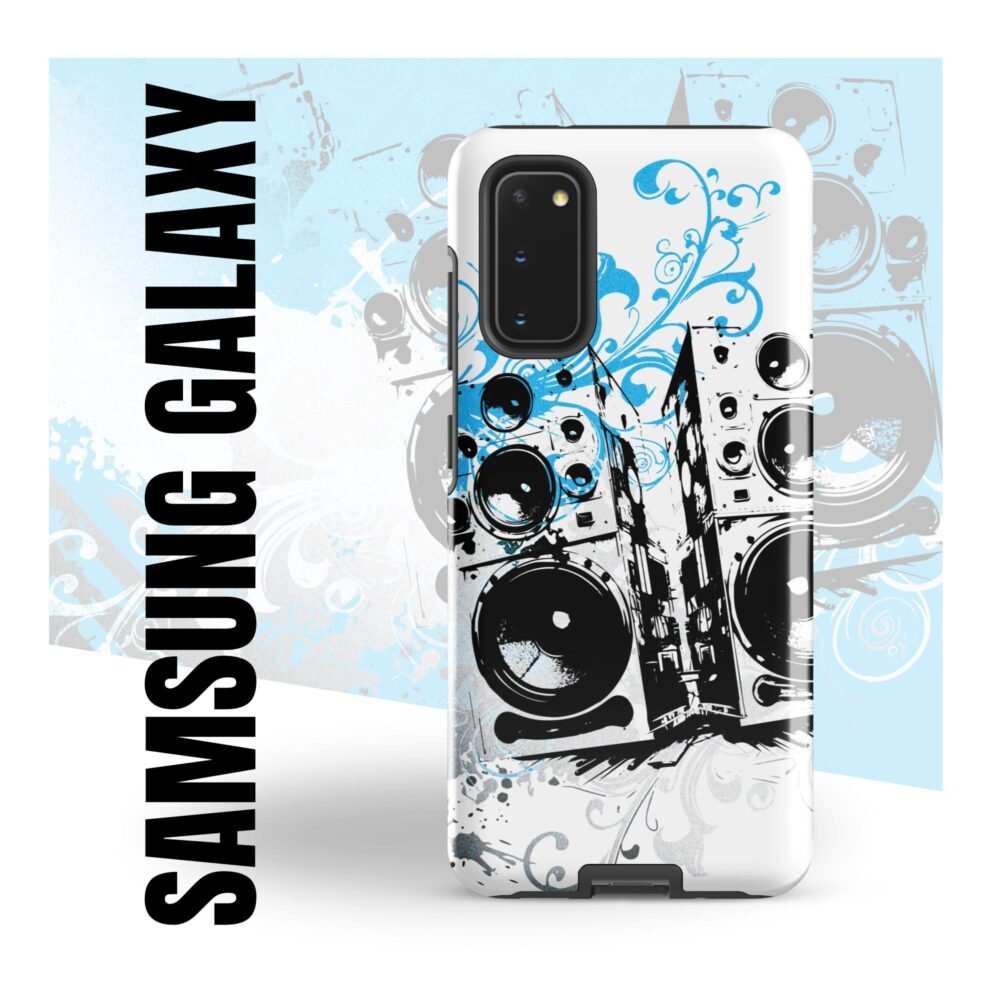 Tough case for Samsung® Y2K Grunge graffiti – Sky blue Boombox street Art