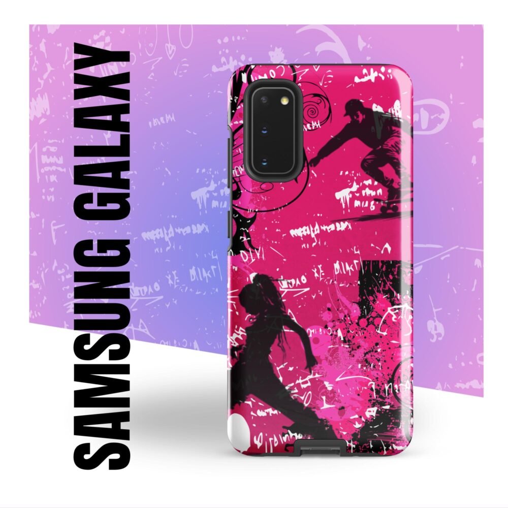 Tough case for Samsung® – Y2K girly graffiti – Pink wall street Art