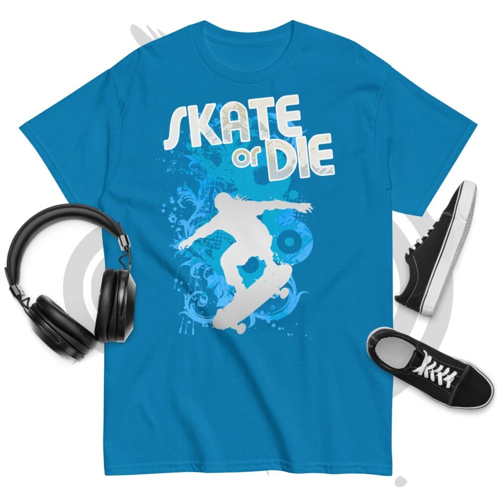 Unisex classic tee - Blue Skate or Die – Frutiger Metro