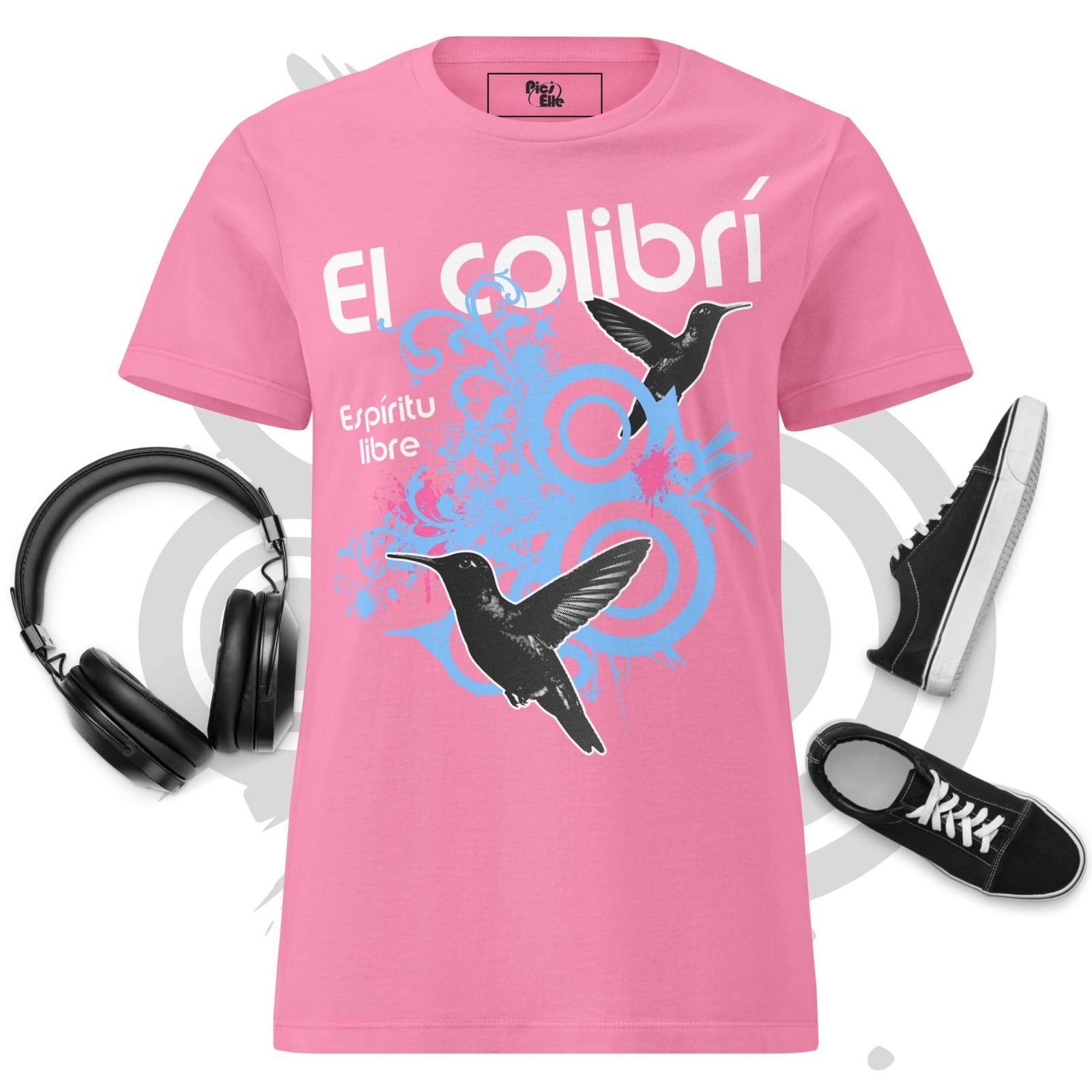 Women’s basic softstyle t-shirt – El Colibrí · Espíritu Libre – Image 2