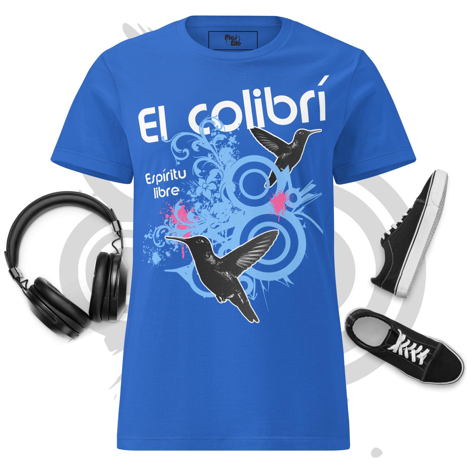 Women’s basic softstyle t-shirt – El Colibrí · Espíritu Libre – Image 4
