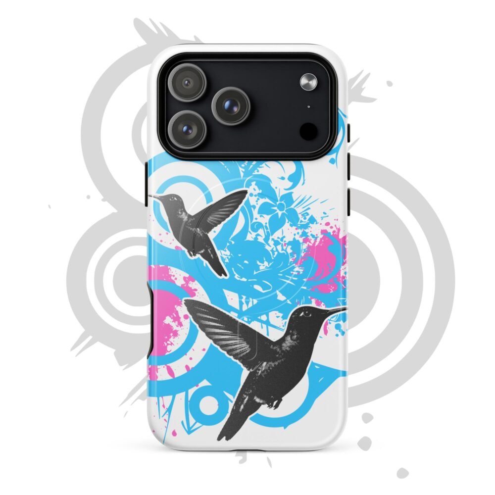 MagSafe® Tough Case for iPhone® – Bold Hummingbird Art