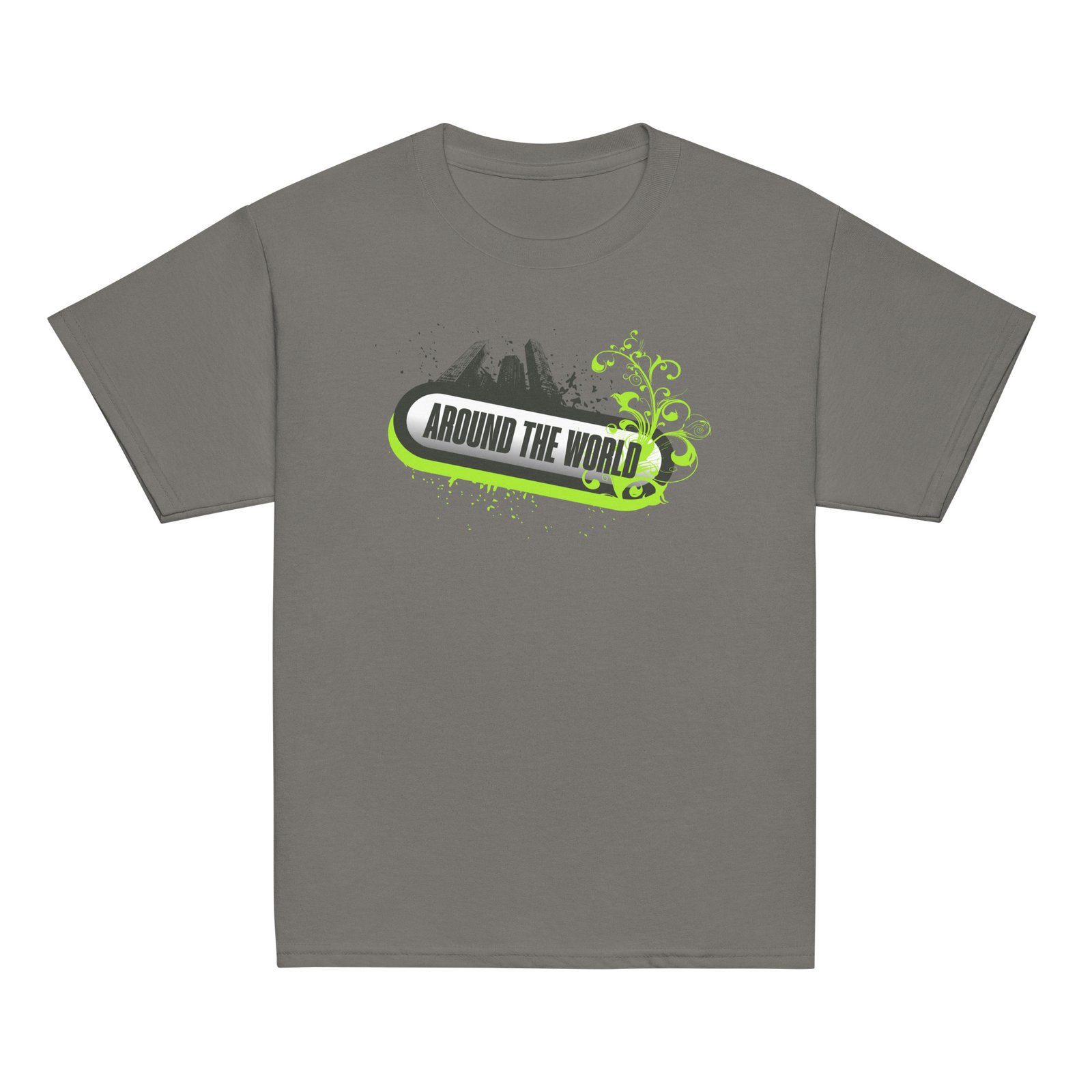 Youth Classic Tee – Bold Frutiger Metro Graffiti Style 2010s Urban Skyline Design – Image 8