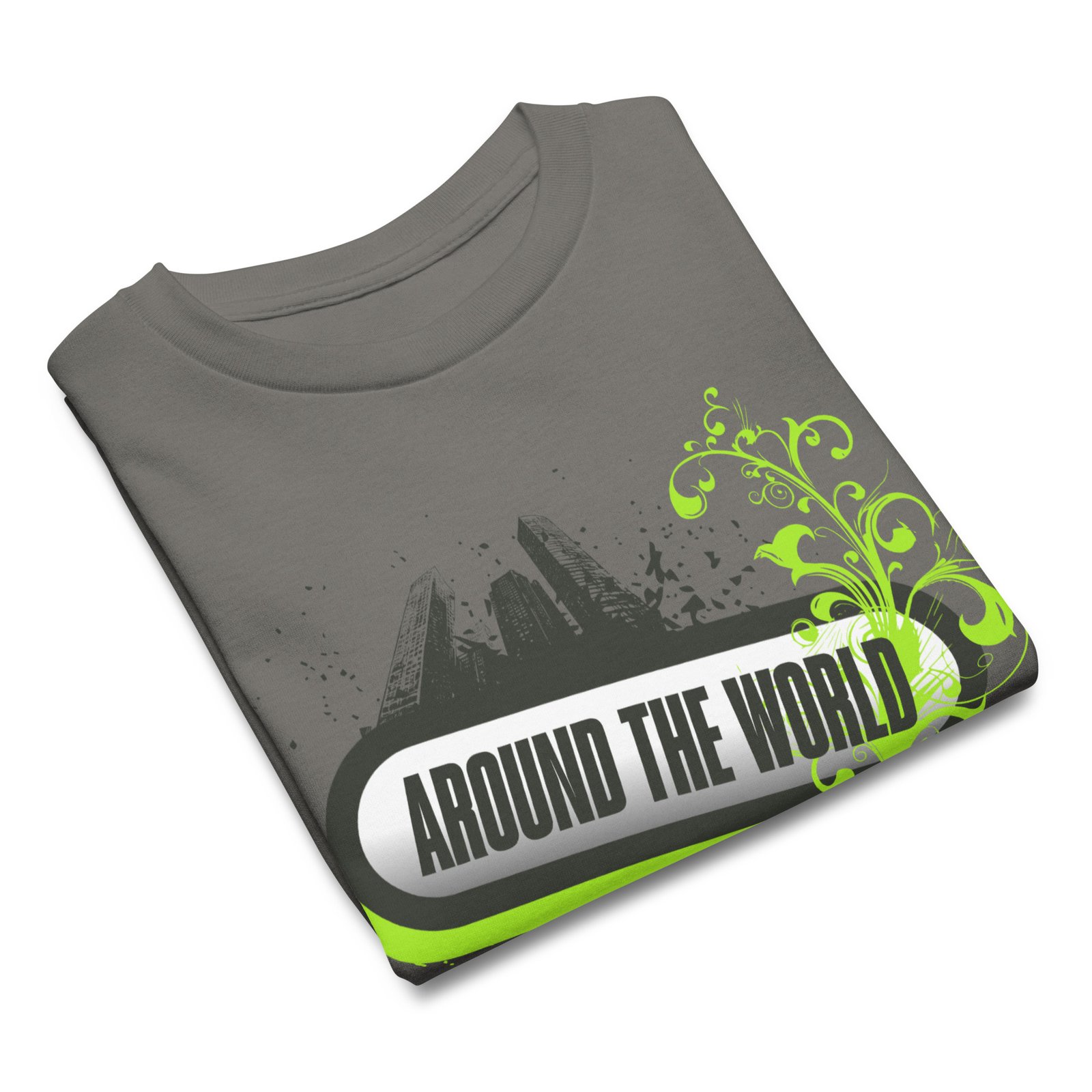 Youth Classic Tee – Bold Frutiger Metro Graffiti Style 2010s Urban Skyline Design – Image 19