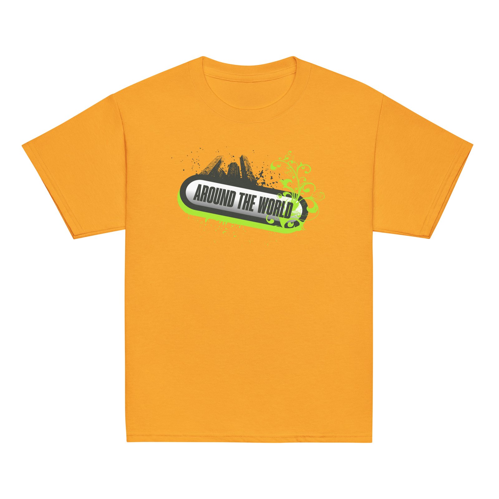 Youth Classic Tee – Bold Frutiger Metro Graffiti Style 2010s Urban Skyline Design – Image 9