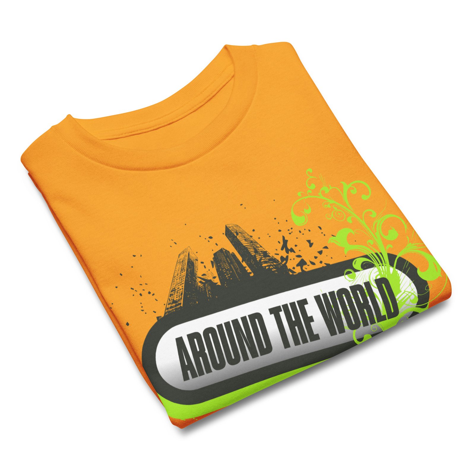 Youth Classic Tee – Bold Frutiger Metro Graffiti Style 2010s Urban Skyline Design – Image 20