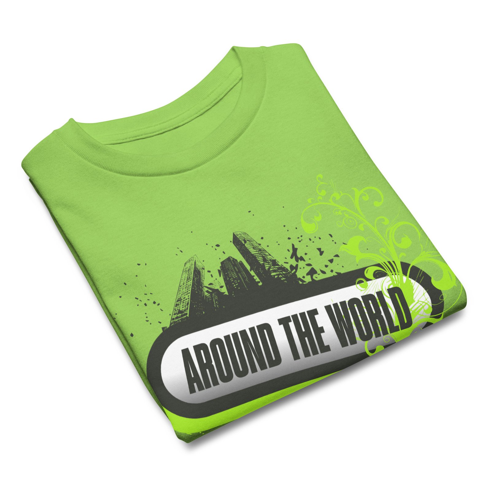 Youth Classic Tee – Bold Frutiger Metro Graffiti Style 2010s Urban Skyline Design – Image 21