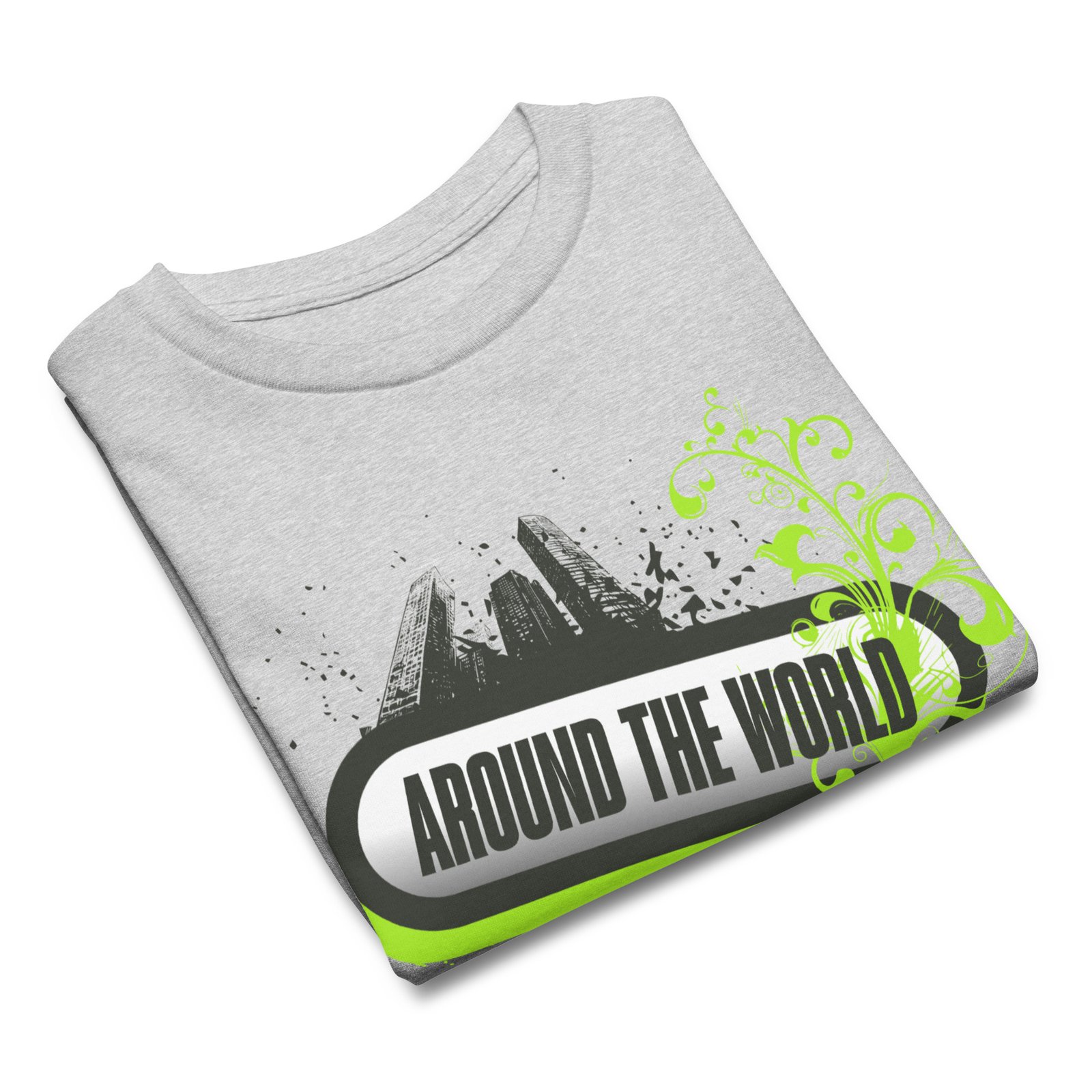 Youth Classic Tee – Bold Frutiger Metro Graffiti Style 2010s Urban Skyline Design – Image 22