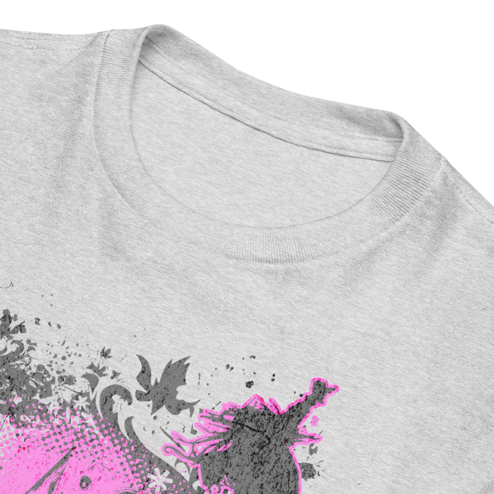 Youth Classic Tee - Y2K Boombox Dance Pink and Gray Ornament Graphic – Image 9