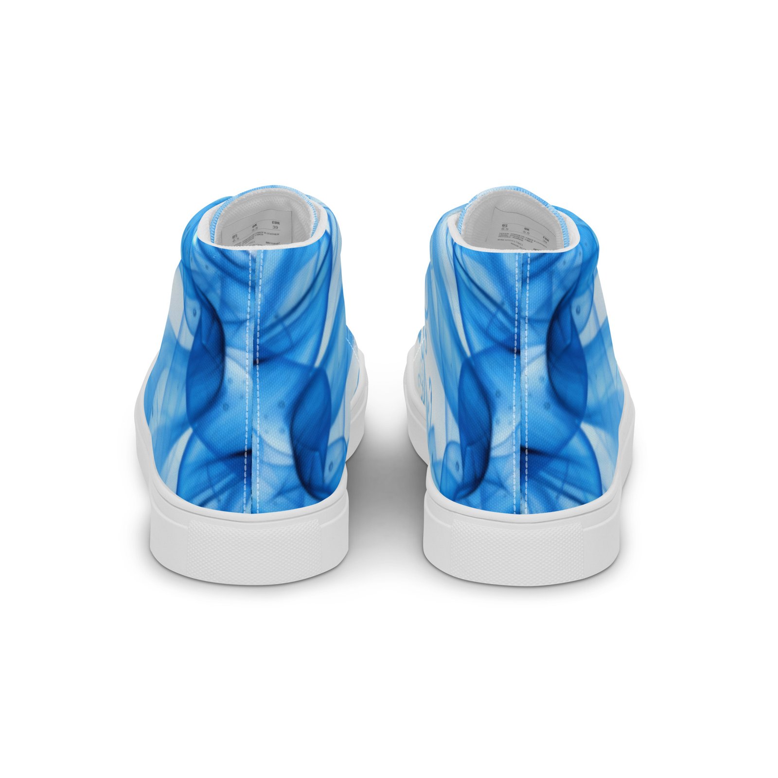 Frutiger Aero High Top Canvas Women Shoes, Large Sizes EU42, EU43 EU44, EU45.5, Women Shoe Size 10 11 12 – Image 2