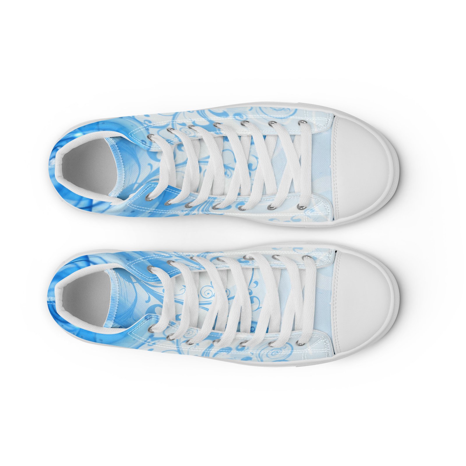 Frutiger Aero High Top Canvas Women Shoes, Large Sizes EU42, EU43 EU44, EU45.5, Women Shoe Size 10 11 12 – Image 4