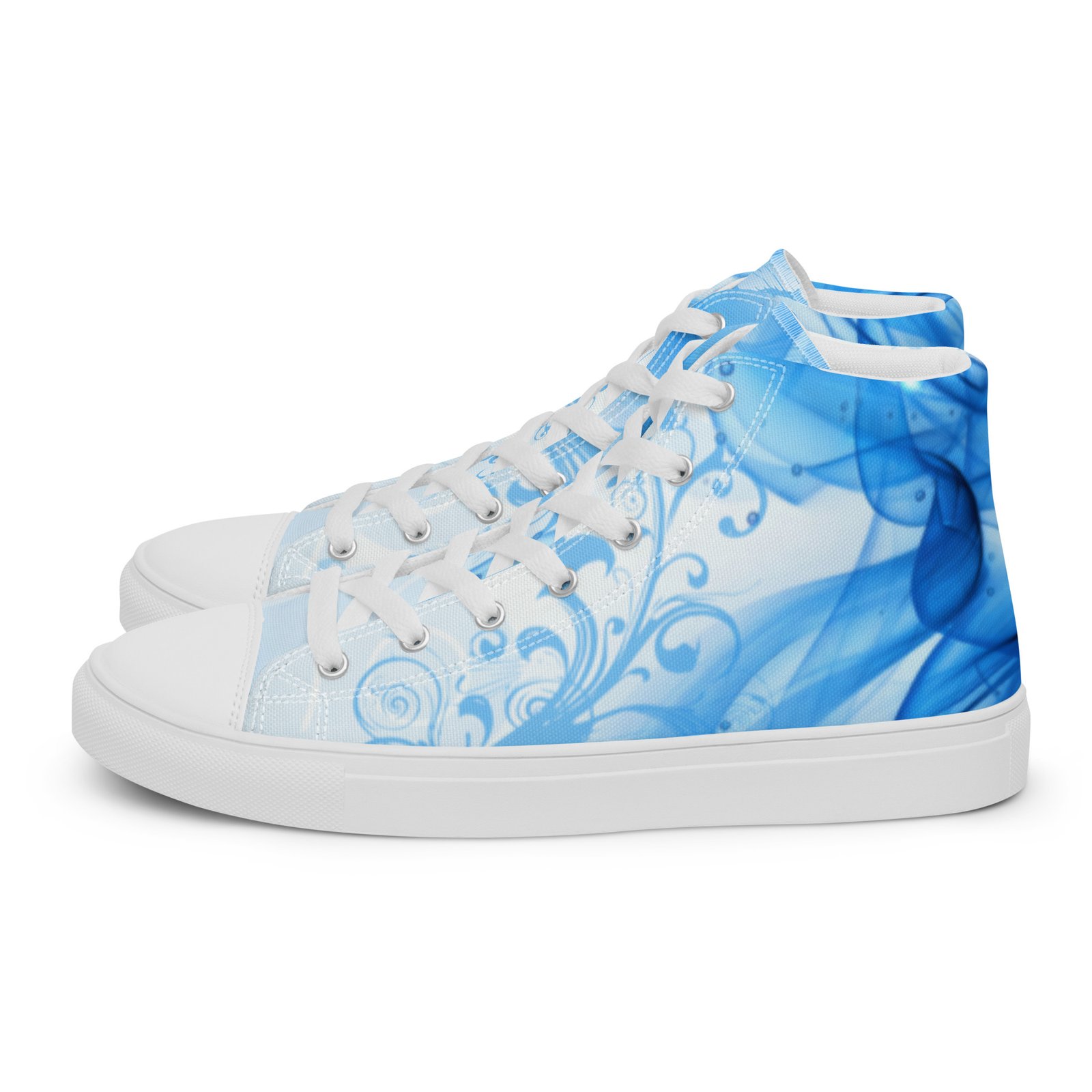 Frutiger Aero High Top Canvas Women Shoes, Large Sizes EU42, EU43 EU44, EU45.5, Women Shoe Size 10 11 12 – Image 5