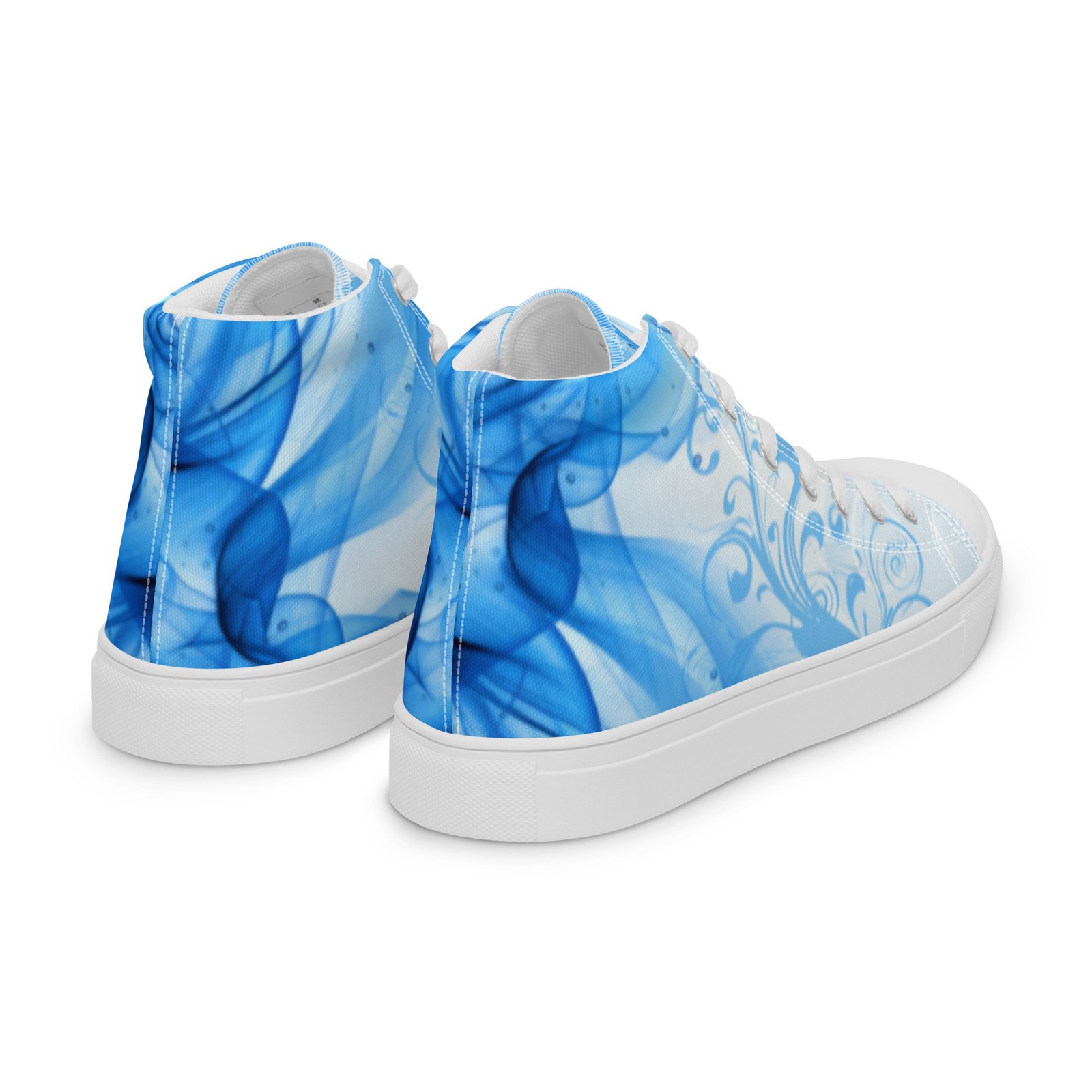 Frutiger Aero High Top Canvas Women Shoes, Large Sizes EU42, EU43 EU44, EU45.5, Women Shoe Size 10 11 12 – Image 9